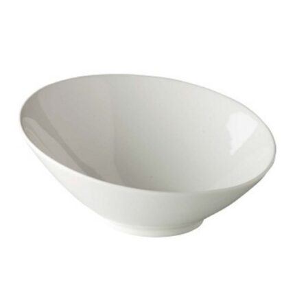 Bamboo schaal rond/schuin 25 cm. (per stuk)