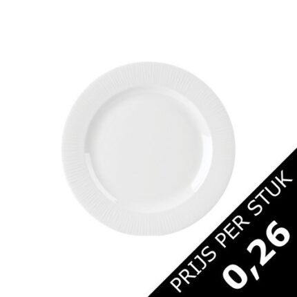 Bamboo plat bord ø 23,5 cm. (per krat van 20 stuks)