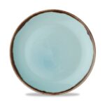 Harvest plat bord ø 26 cm. - Turquoise (per krat van 15 stuks)