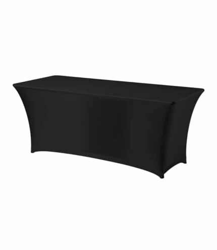 Tafelhoes stretch zwart 180 x 80 cm. incl. molton