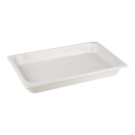 Inzetbak 1/1 GN 7,0 cm. porselein wit