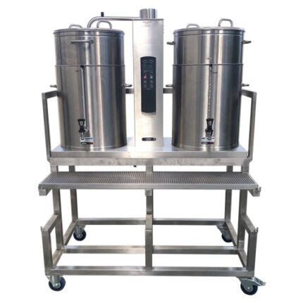 Koffiemachine 2 x 40 liter - op onderstel (380V)