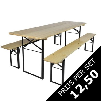 Picknickset/bierset - per kar (10 sets)