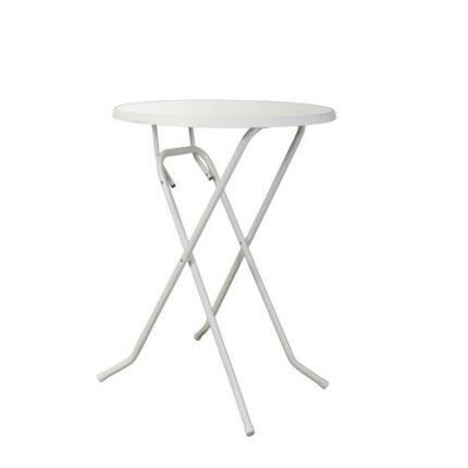 Statafel ø 85 cm. wit