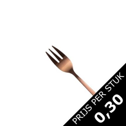 Dessertvorkje "Koper" (per bakje van 50 stuks)
