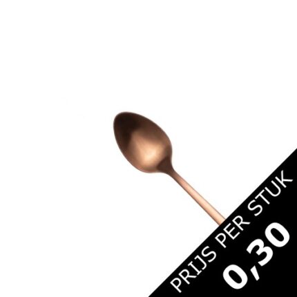 Dessertlepeltje "Koper" (per bakje van 50 stuks)