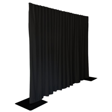 Pipe & Drape® zwart - per set (3,00 meter)