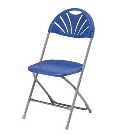 Klapstoel koppelbaar blauw