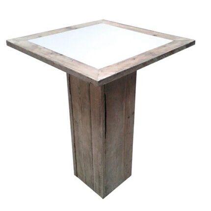 Steigerhouten statafel 80x80x110 cm (lxbxh)