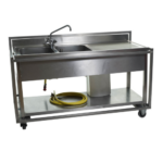Spoeltafel RVS | inclusief spoelbak en boiler (230V) - Afbeelding 2