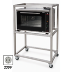 Heteluchtoven 1/1 GN op onderstel (230V/3,4 KW)