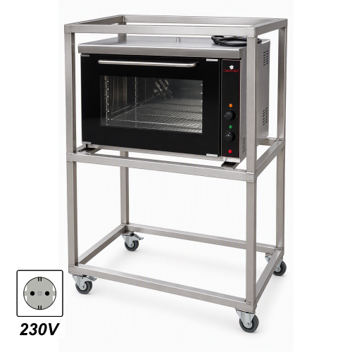 7011 Heteluchtoven 1-1 GN op onderstel (230V-3,4 KW)(V).png Heteluchtoven 1/1 GN op onderstel (230V/3,4 KW) - Afbeelding 1