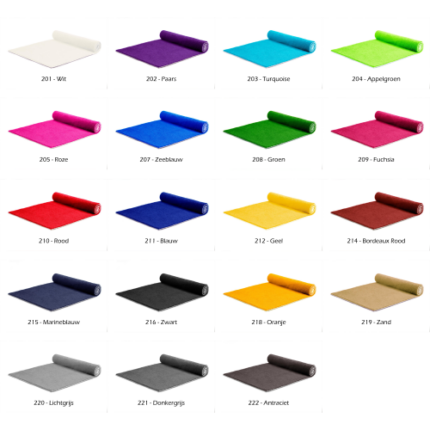 Luxe loper - diverse kleuren (prijs per m2)