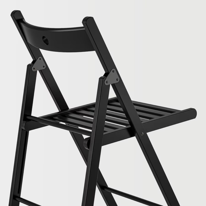 Klapstoel hout | zwart - Afbeelding 2