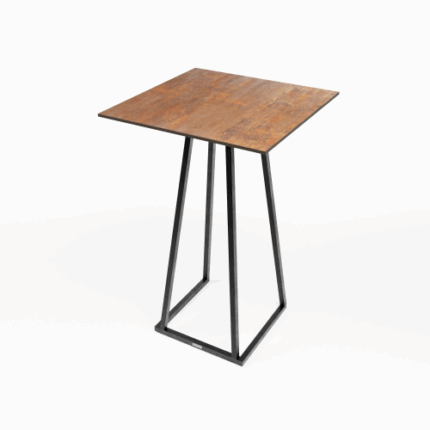 Statafel "Olly" (80x80x110cm) | Roest