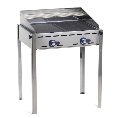 7051 Barbecue middel - 2 grillplaten (excl. gas)(1).jpg Barbecue middel - 2 grillplaten (excl. gas) - Afbeelding 1