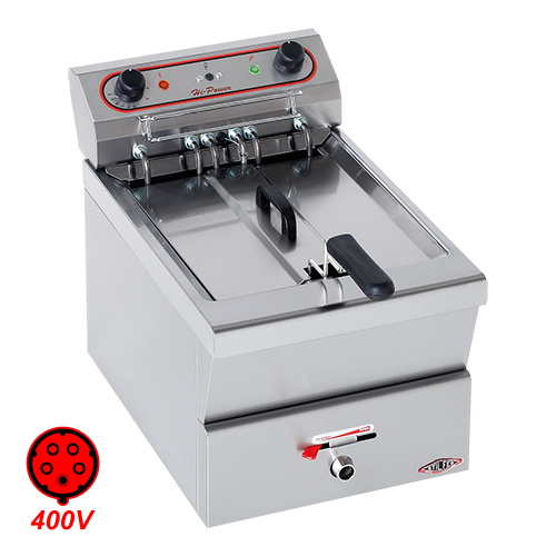 7002 Friteuse 12 liter (380V-32A)(V).png Friteuse 12 liter (400V/32A) - Afbeelding 1