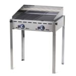 Barbecue middel - 2 grillplaten (excl. gas) - Afbeelding 3