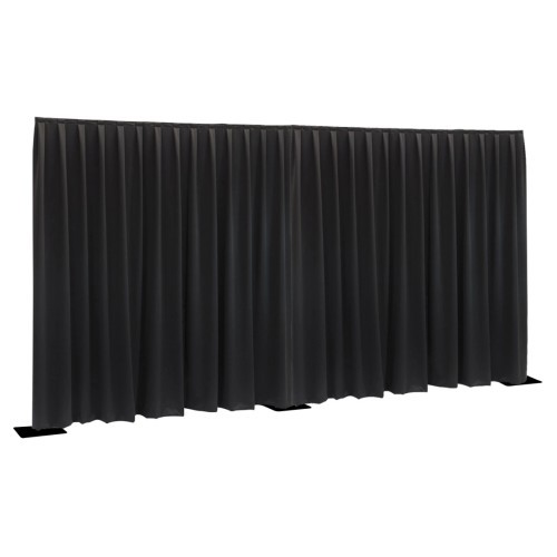60051 wentex® pipe & drape zwart - per set (3,00 meter)(03)